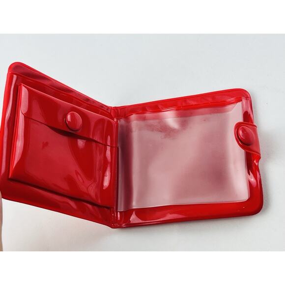 Hello Kitty Vinyl Snap Wallet Card Holder Red Vintage Sanrio 2003 Kimono Dress H - Picture 5 of 12